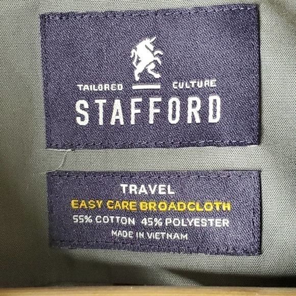 Stafford Travel Easy-Care Stretch Top Sz M - Picture 5 of 11